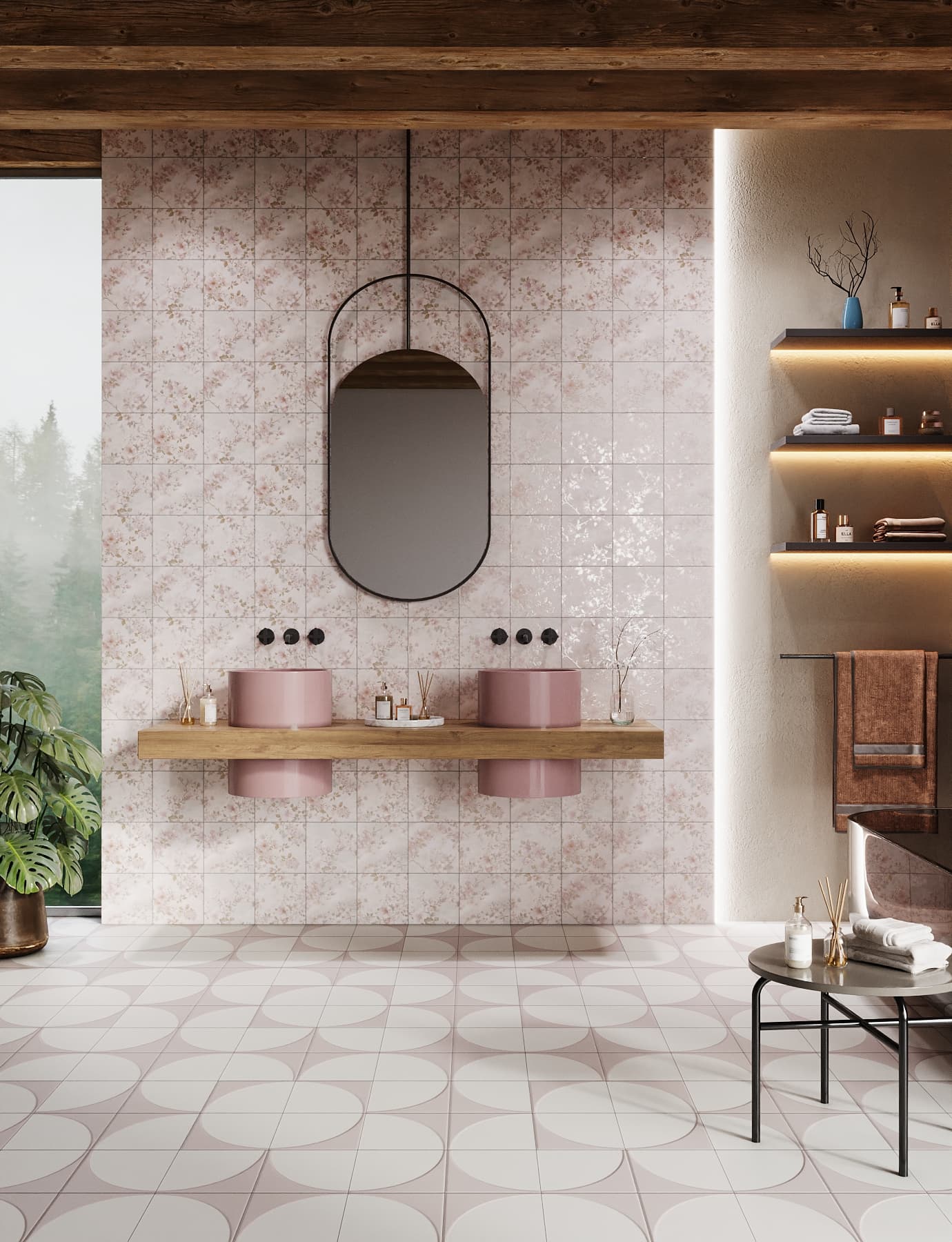 ROSETTE ORCHID DECOR Tiles