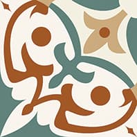 VINTAGE TEAL BASE tiles