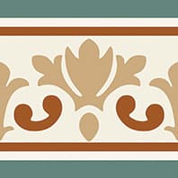 VINTAGE TEAL BORDER tiles