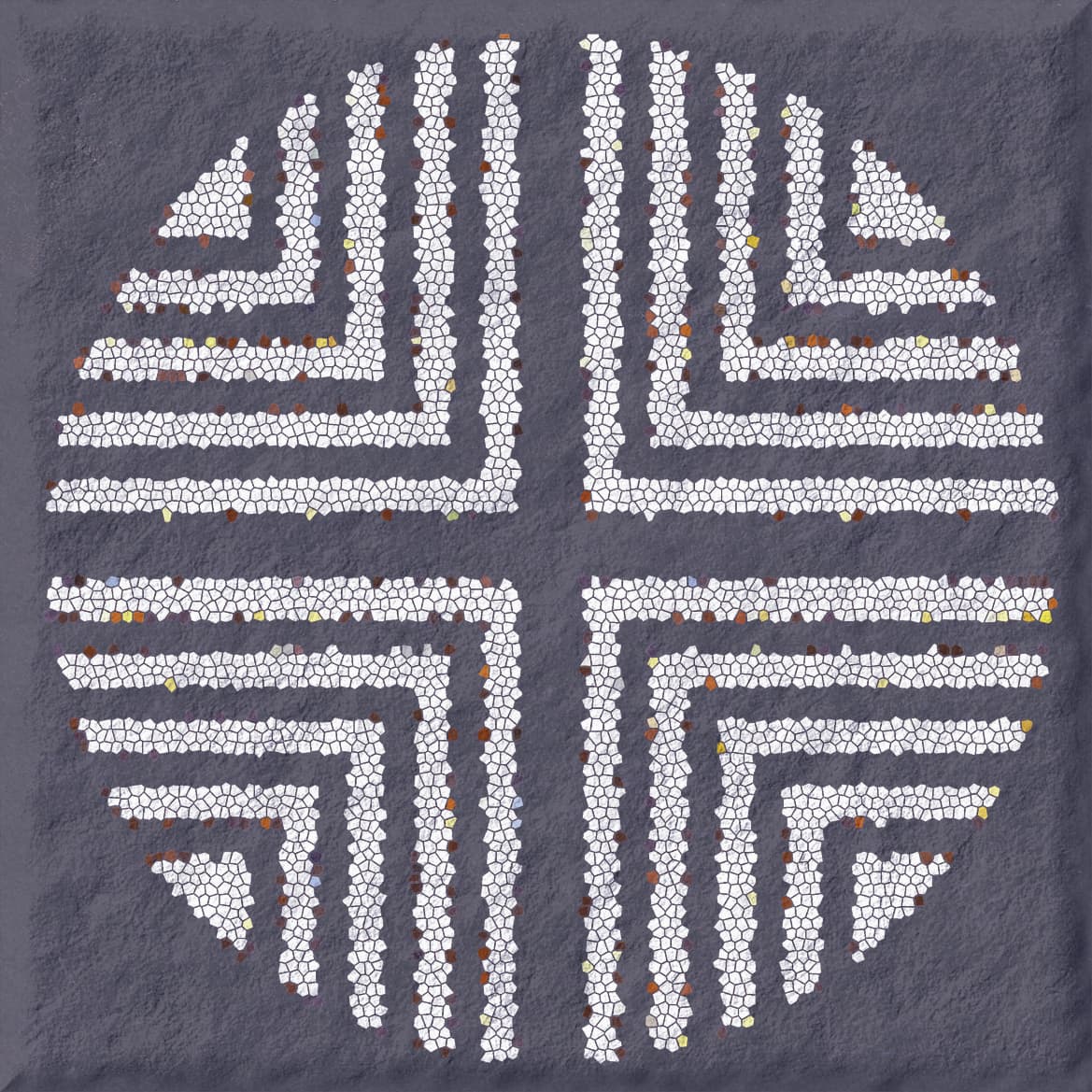 BURST VIOLET GRAPH Tiles