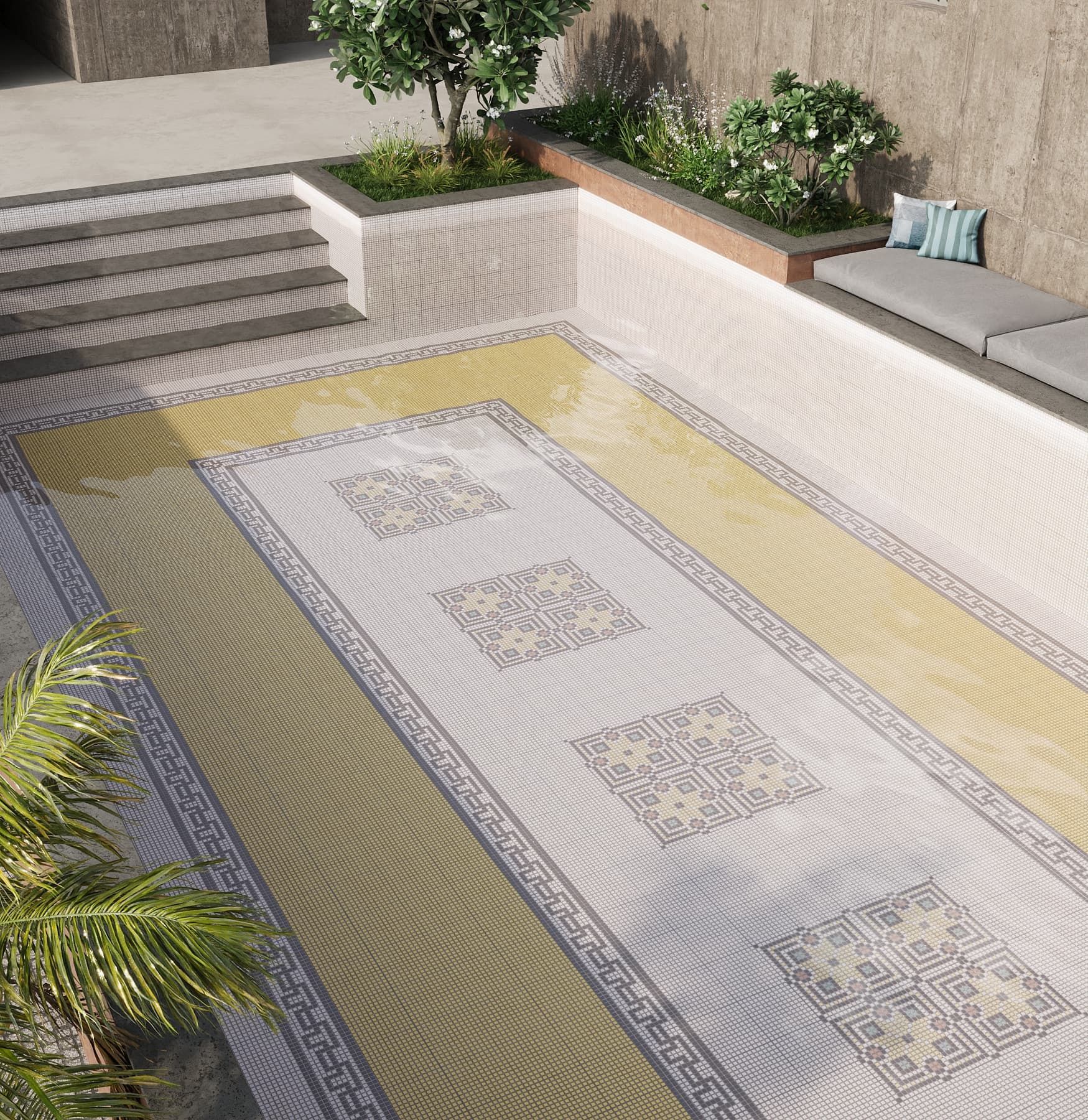 TETRIS OCRE BORDER Tiles