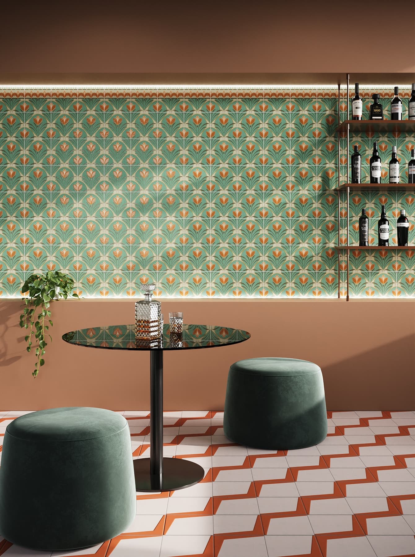 NATIVE CROWN BORDER Tiles