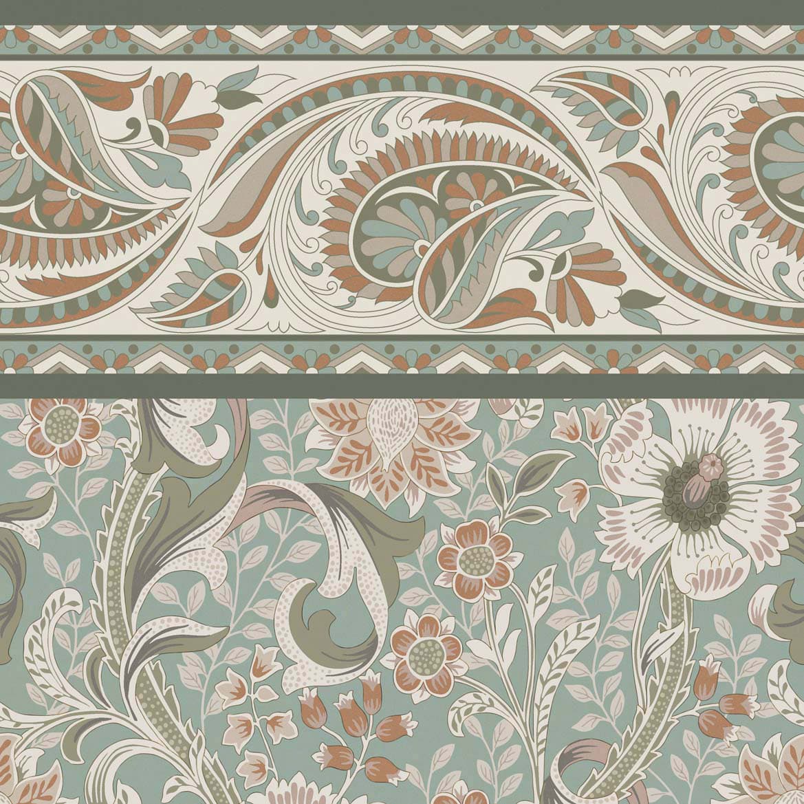 NATIVE FLORA BORDER Tiles