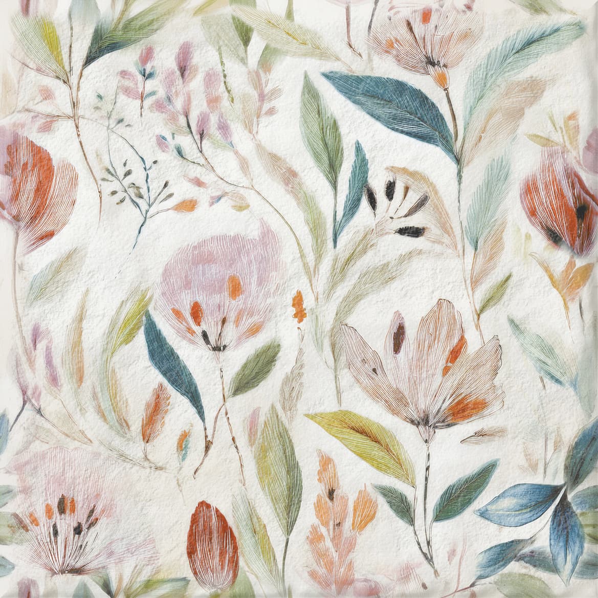 ROSETTE FERN DECOR Tiles
