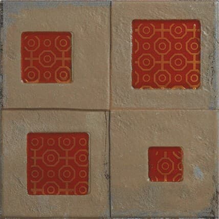 SQUARA ORANGE DARK Tiles