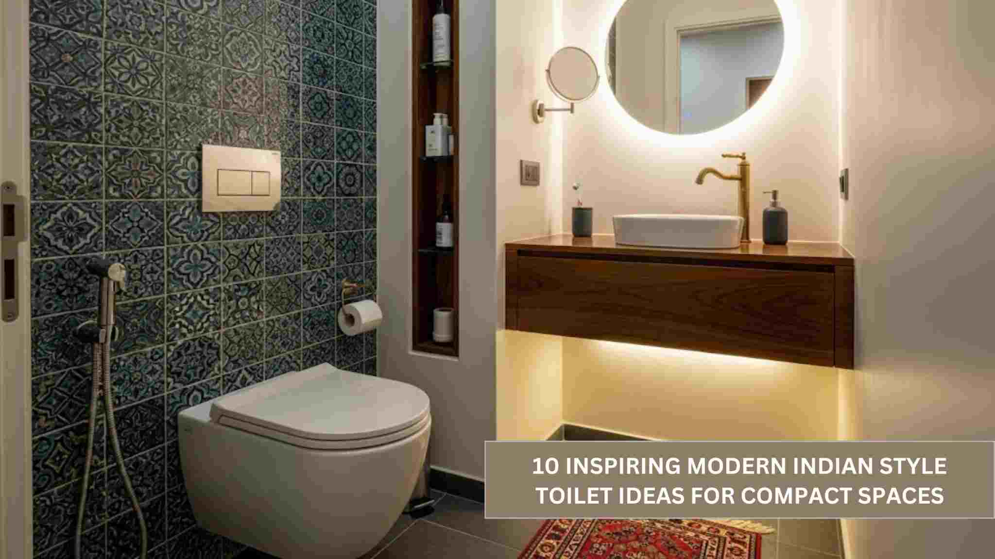10 Inspiring Modern Indian Style Toilet Ideas for Compact Spaces