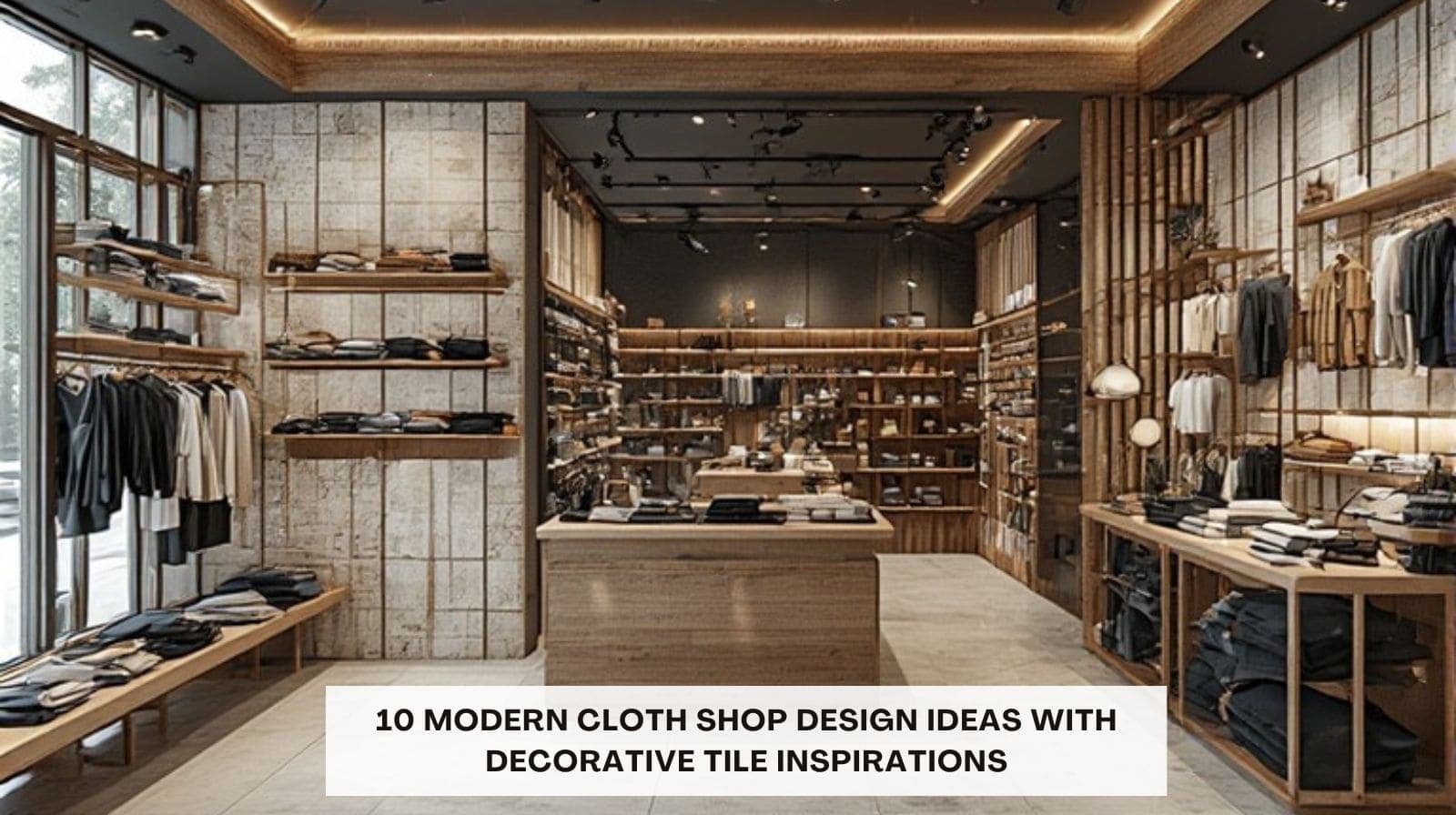 10 Modern Cloth Shop Design Ideas with Decorative Tiles