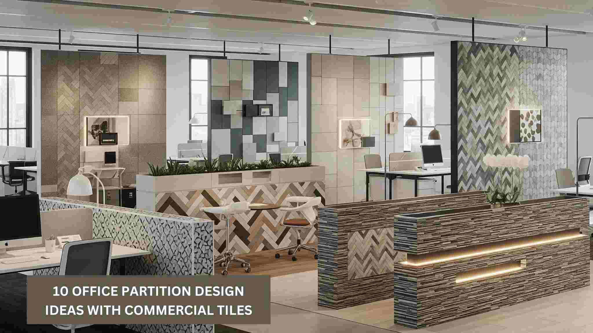 10 Office Partition Design Ideas with Commercial Tiles