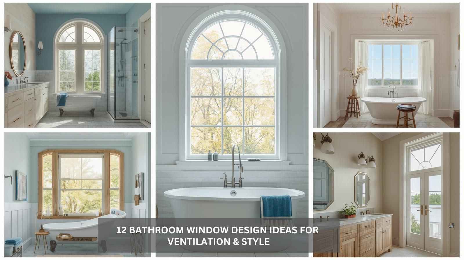 12 Bathroom Window Design Ideas for Ventilation & Style