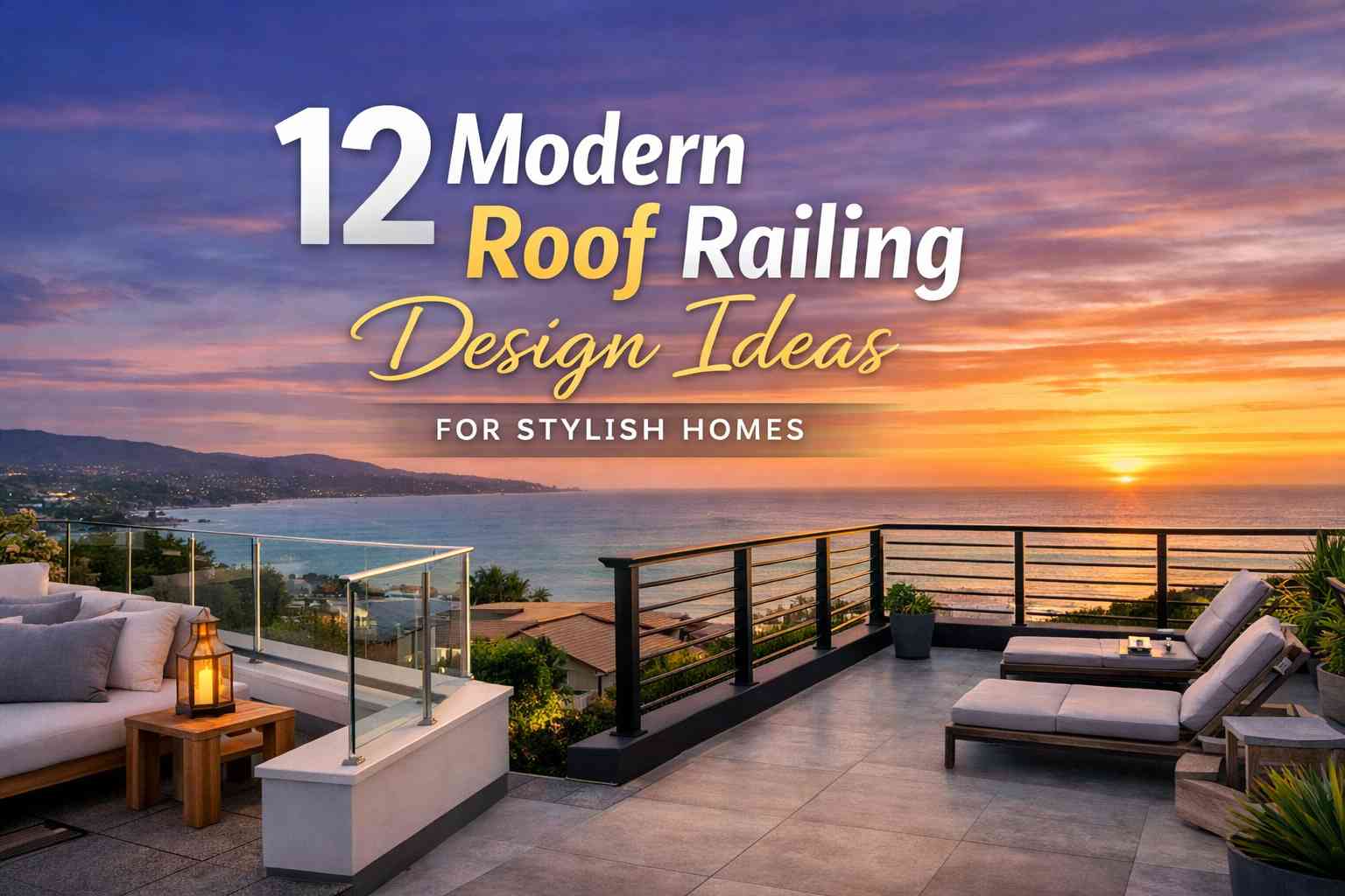 12 Modern Roof Railing Design Ideas for Stylish Homes