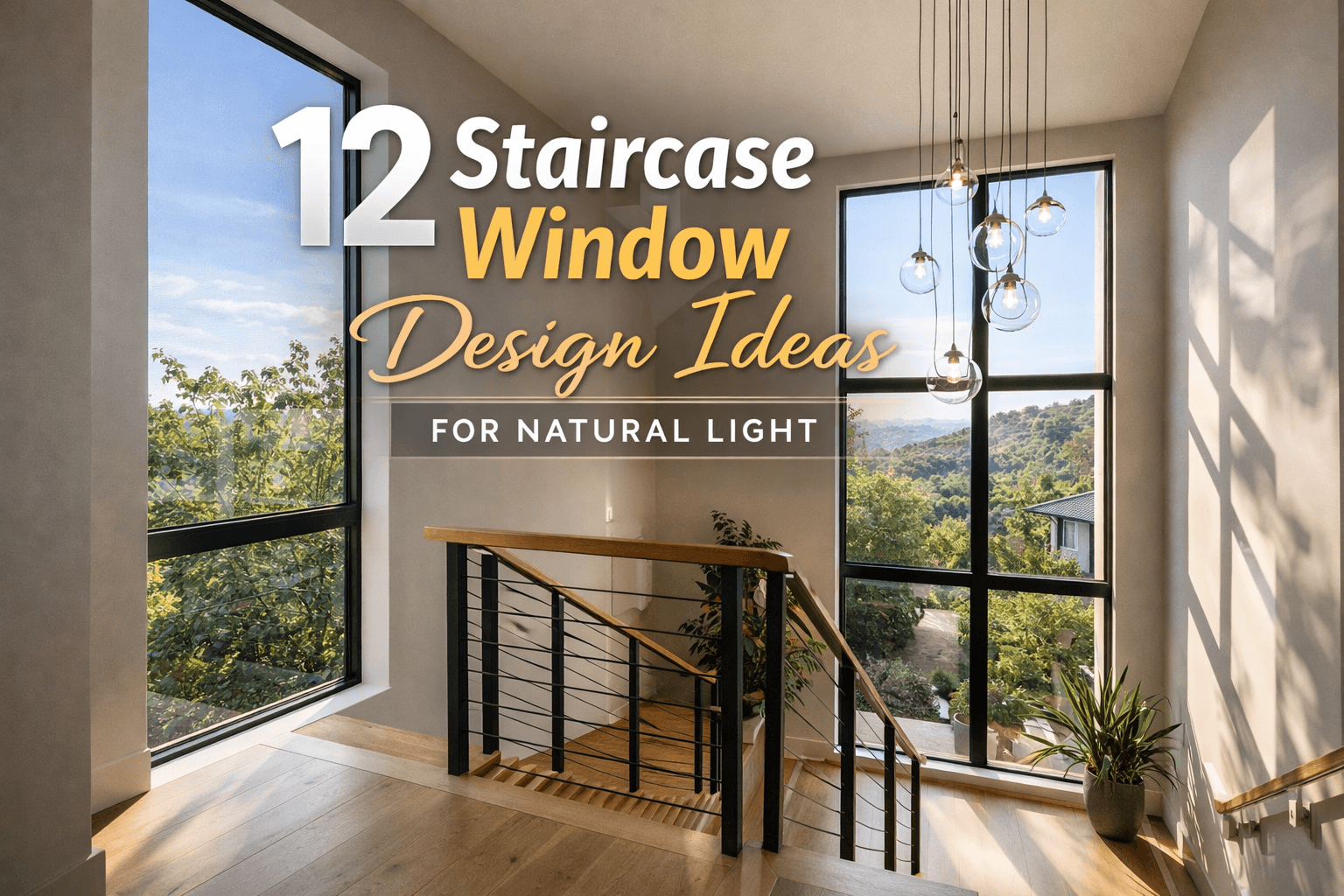 12 Staircase Window Design Ideas for Natural Light