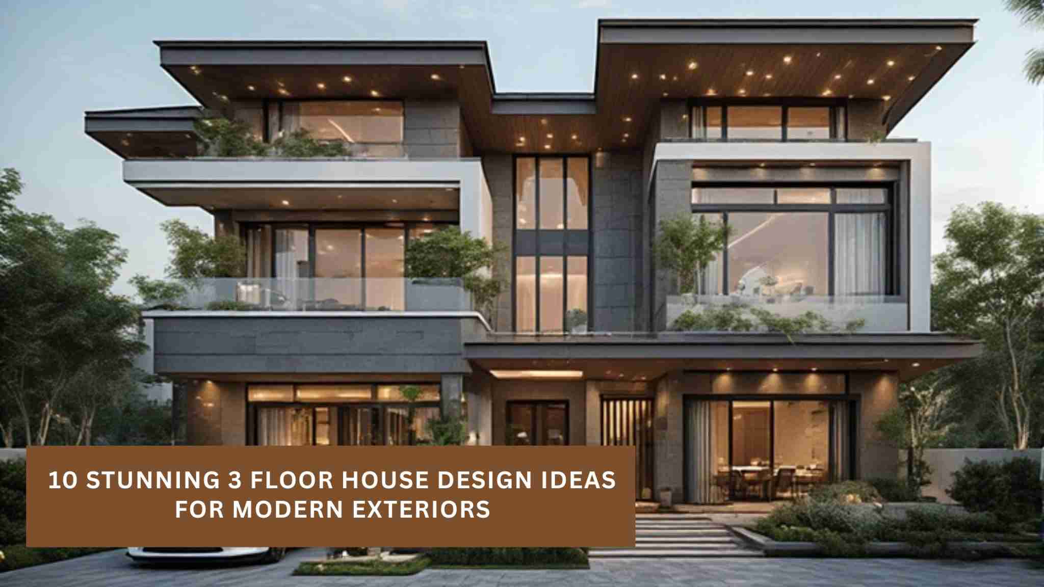 10 Stunning 3 Floor House Design Ideas for Modern Exteriors