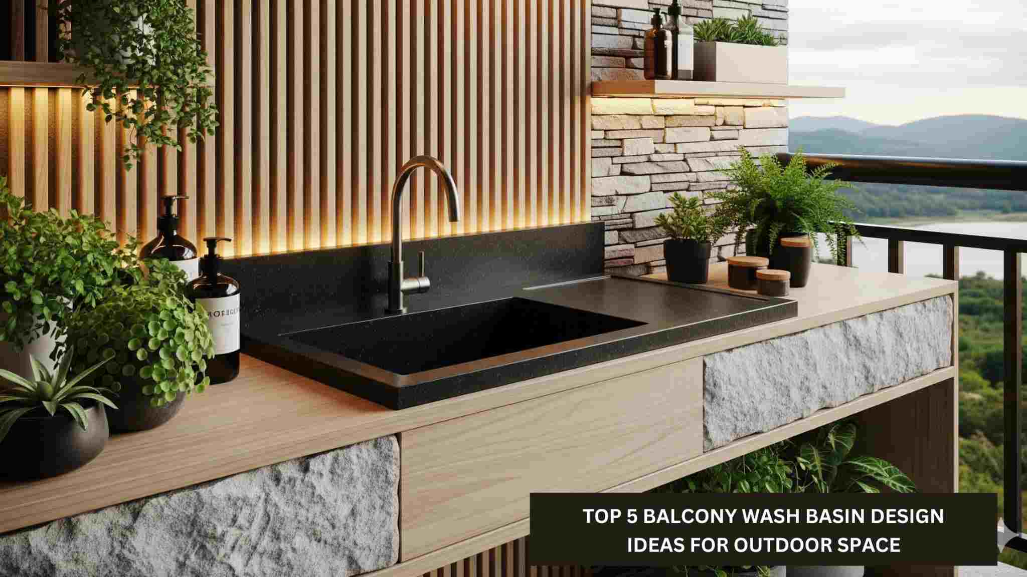 Top 5 Balcony Wash Basin Design Ideas For Outdoor Space