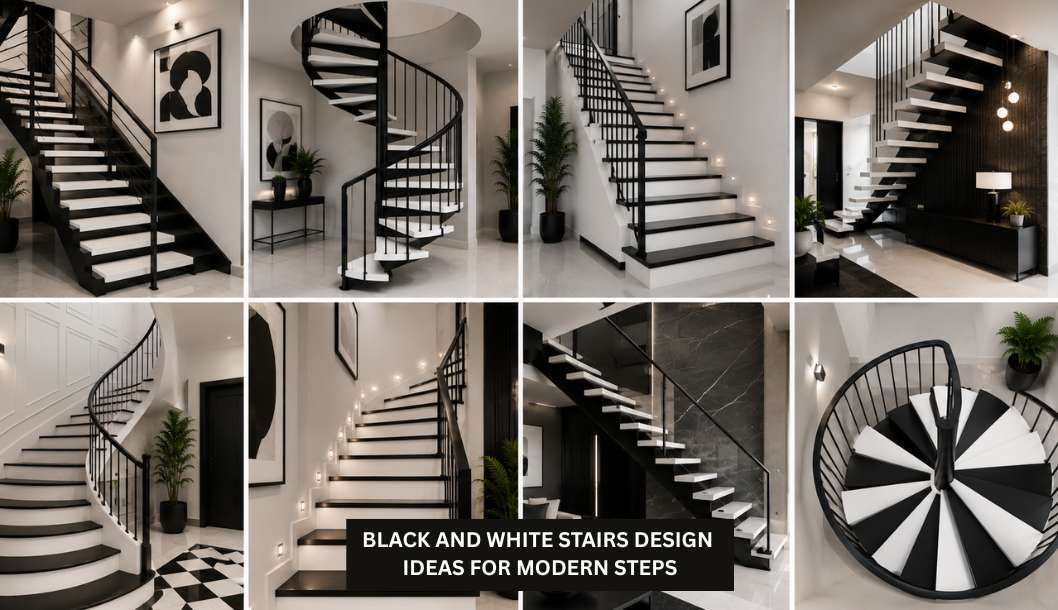 Black and White Stair Design Ideas for a Bold and Elegant Look