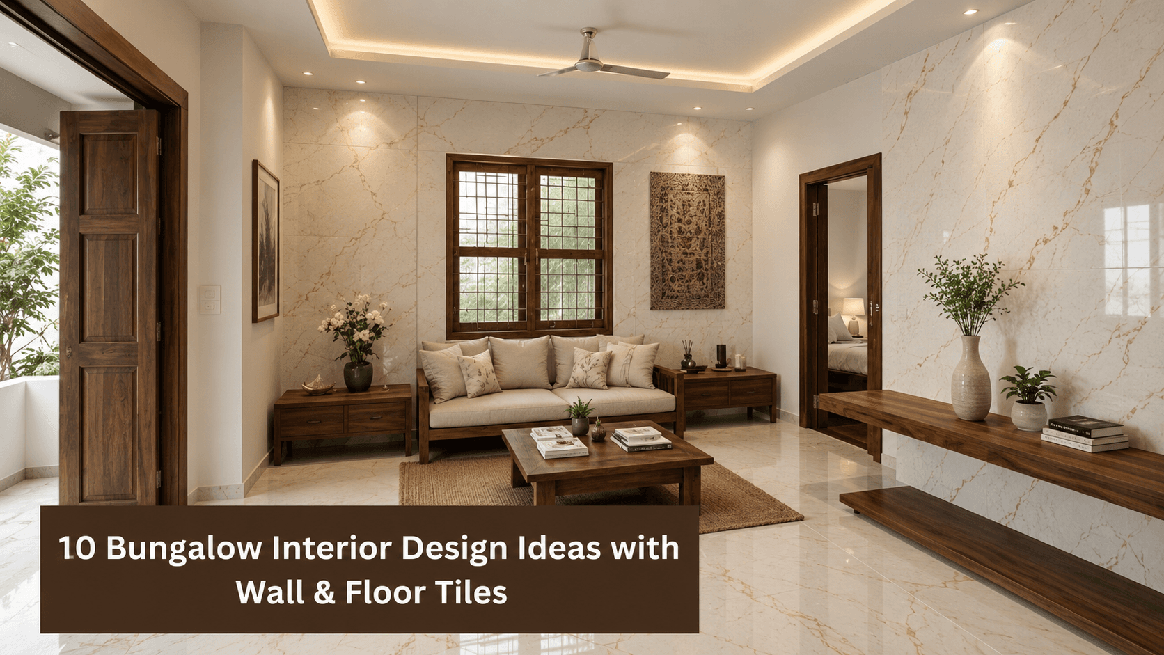 10 Bungalow Interior Design Ideas with Wall & Floor Tiles