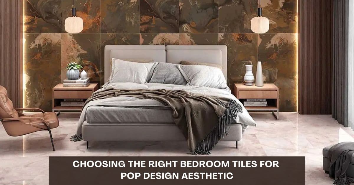 Small Bedroom POP Design with Tiles and Ceiling Ideas