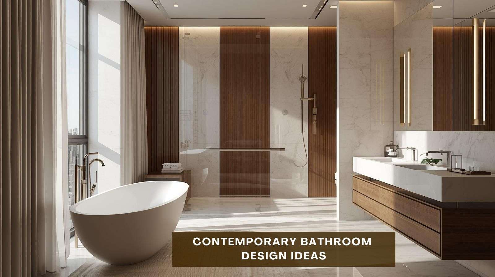 15 Contemporary Bathroom Design Ideas: Layout, Tiles & Fixtures