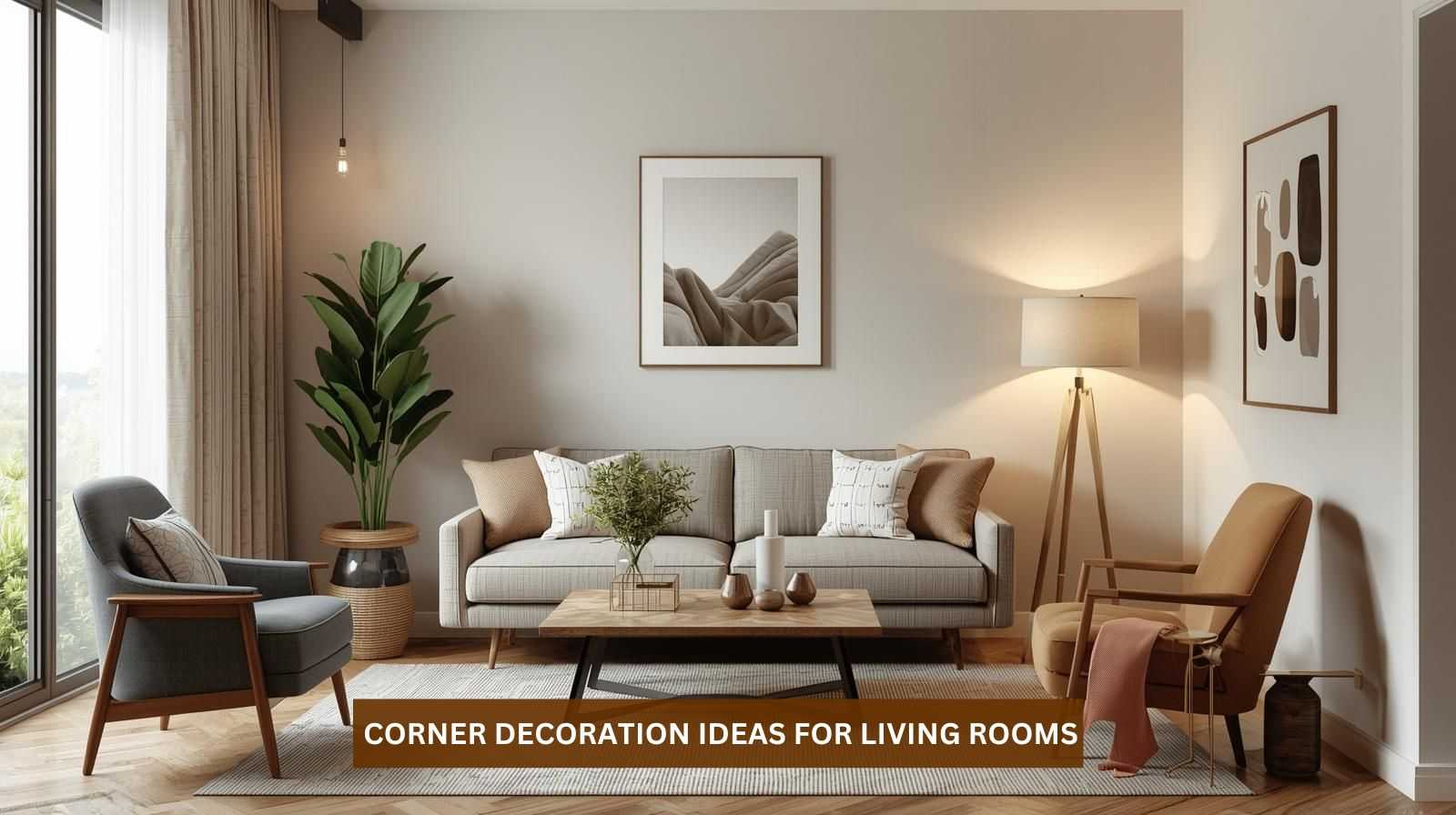 12 Corner Decoration Ideas for Living Rooms