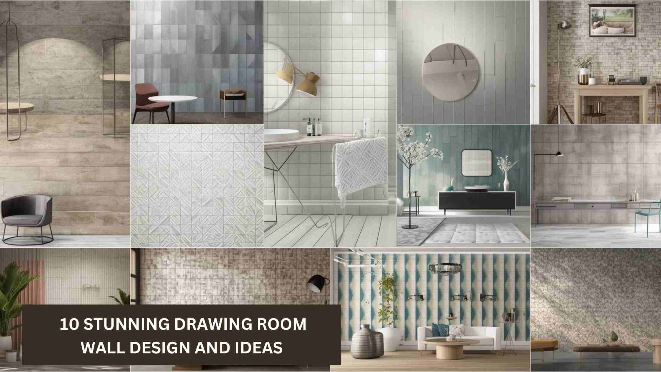 10 Stunning Drawing Room Wall Design Ideas