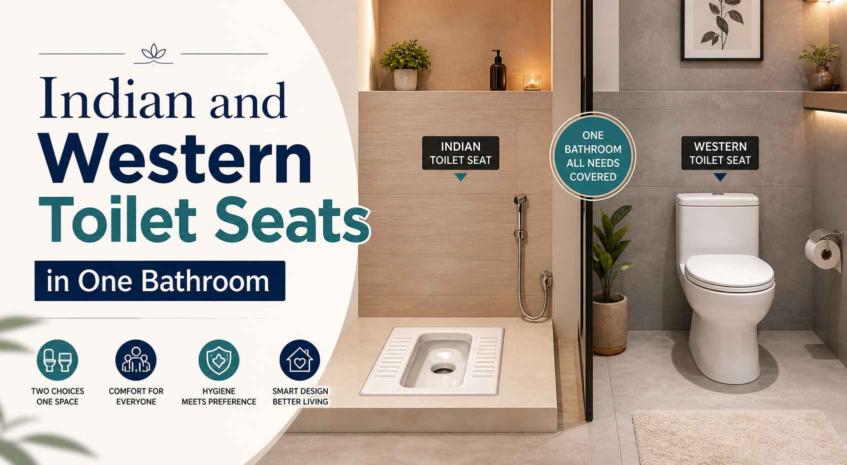 Indian and Western Toilet Seats in One Bathroom: Everything You Need to Know