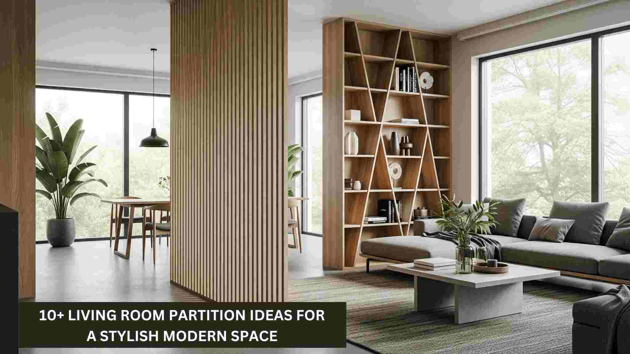 10+ Living Room Partition Design Ideas for Modern Homes