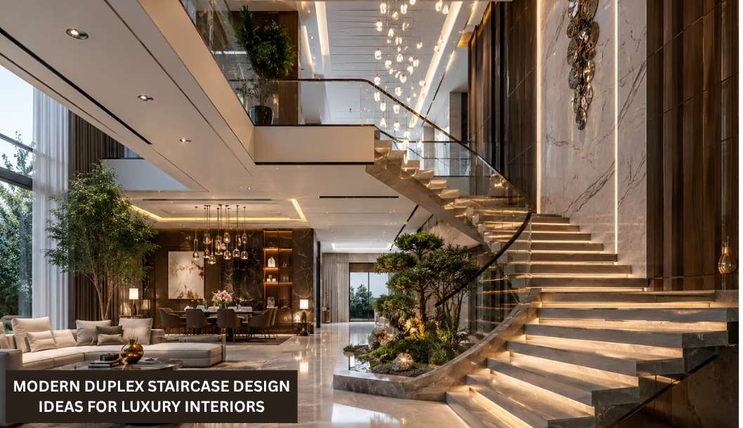 10 Modern Duplex Staircase Design Ideas for Luxury Interiors