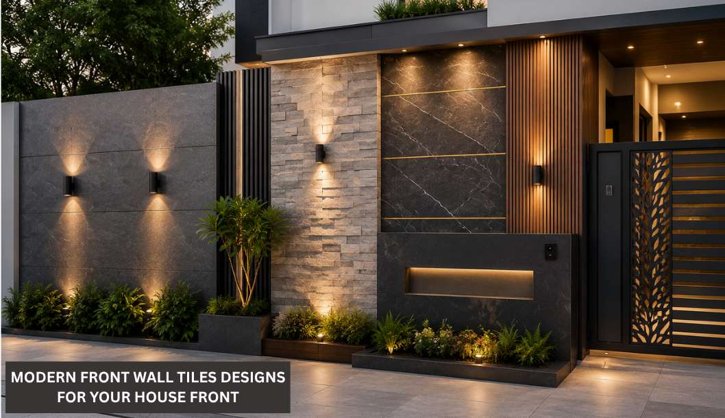 7 Modern Front Wall Tiles Designs for Your House Front