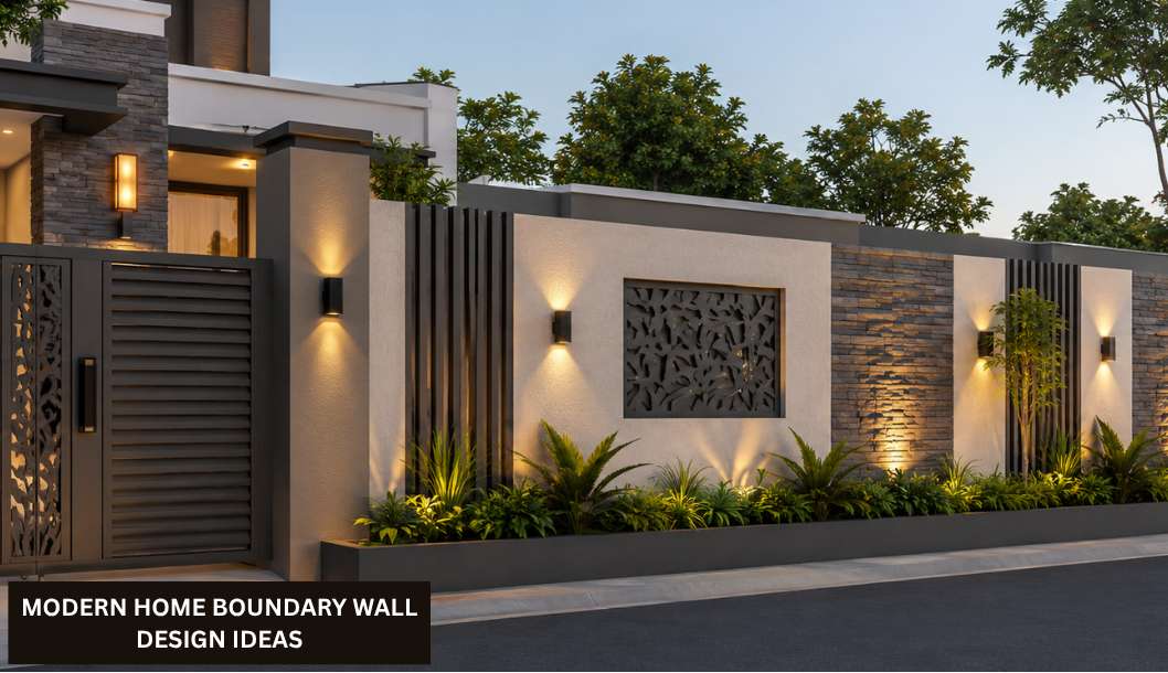 15 Modern Home Boundary Wall Design Ideas for Stylish Exteriors