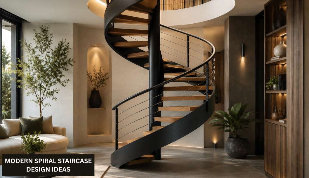 10 Modern Spiral Staircase Design Ideas for Small and Stylish Spaces