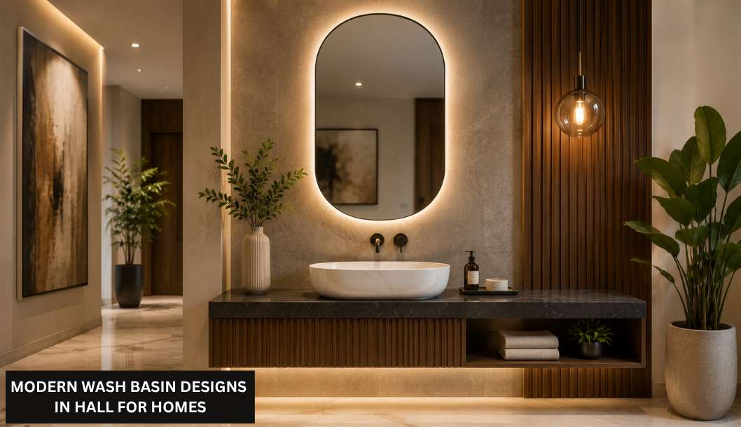 5 Modern Wash Basin Designs in Hall for Homes