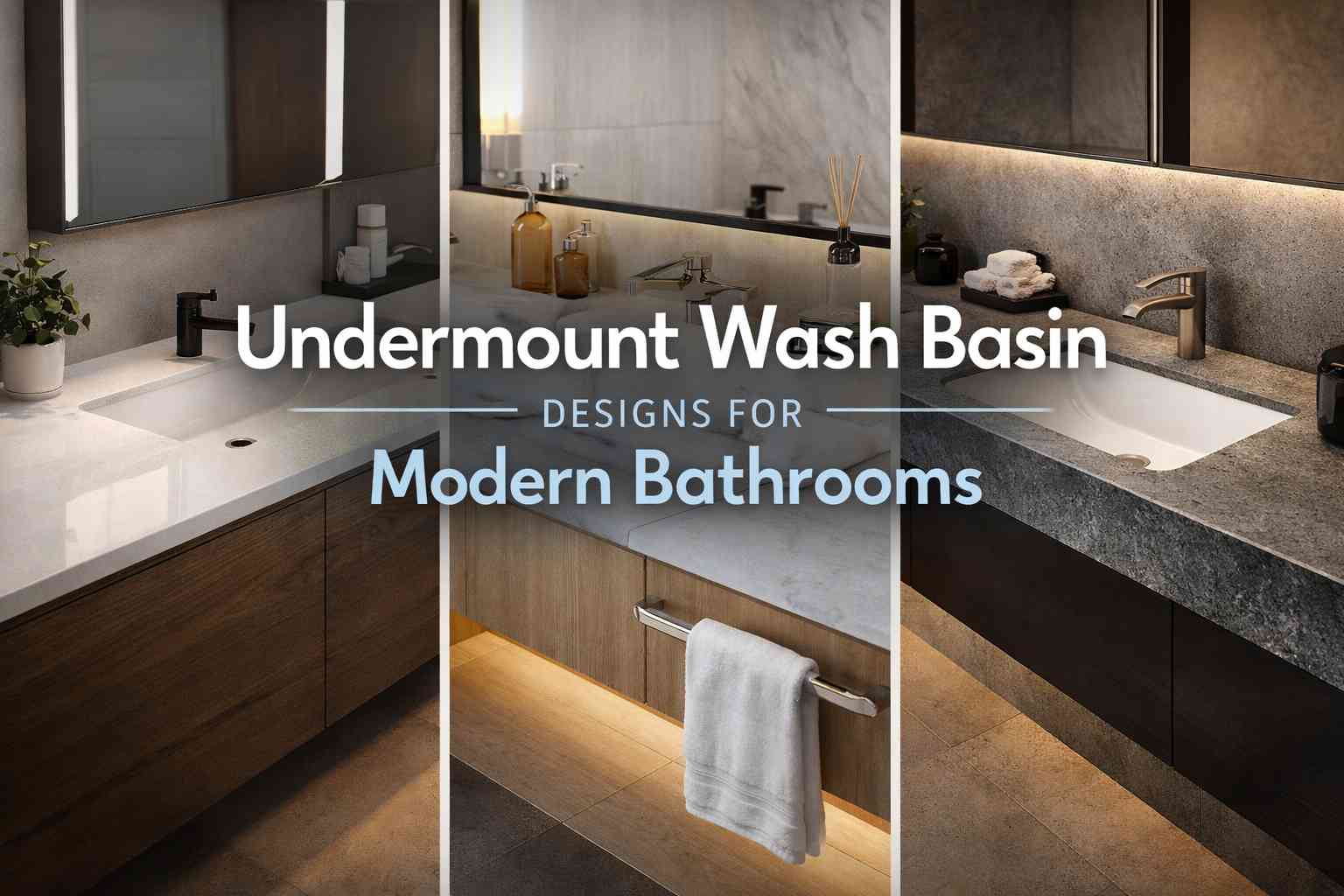 10 Undermount Wash Basin Designs for Modern Bathrooms