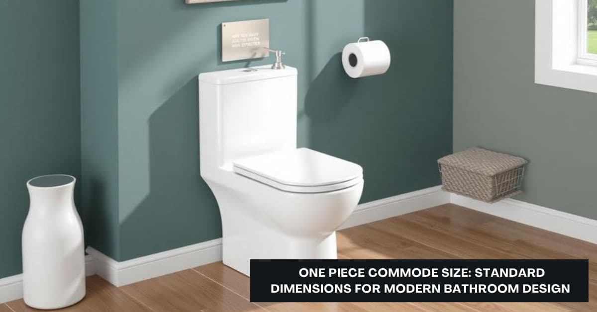 One Piece Commode Size: Standard Dimensions for Modern Bathroom Design