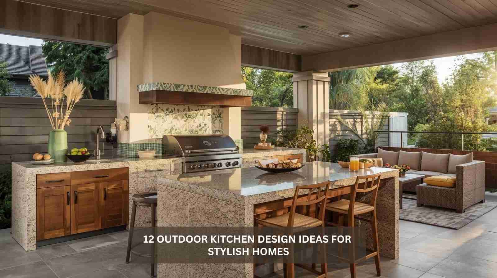 12 Outdoor Kitchen Design Ideas for Stylish Homes