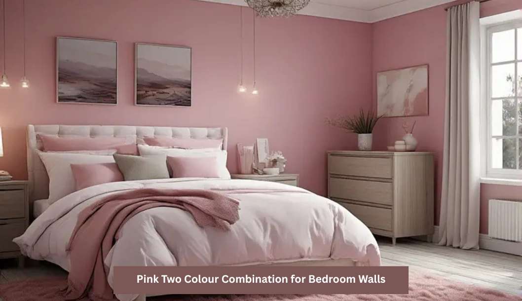 10 Pink Two Colour Combination for Bedroom Walls