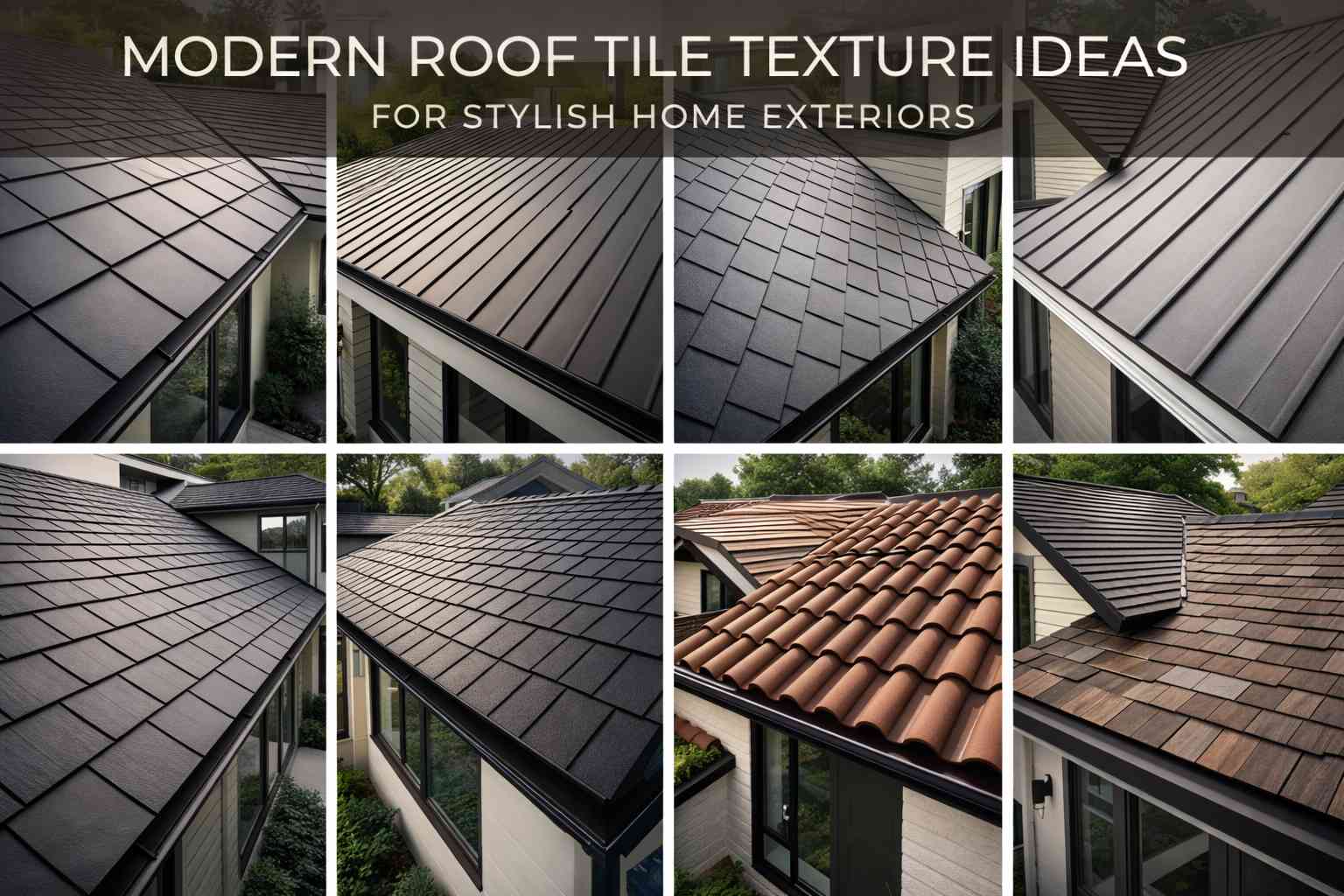 12 Modern Roof Tile Texture Ideas for Stylish Home Exteriors