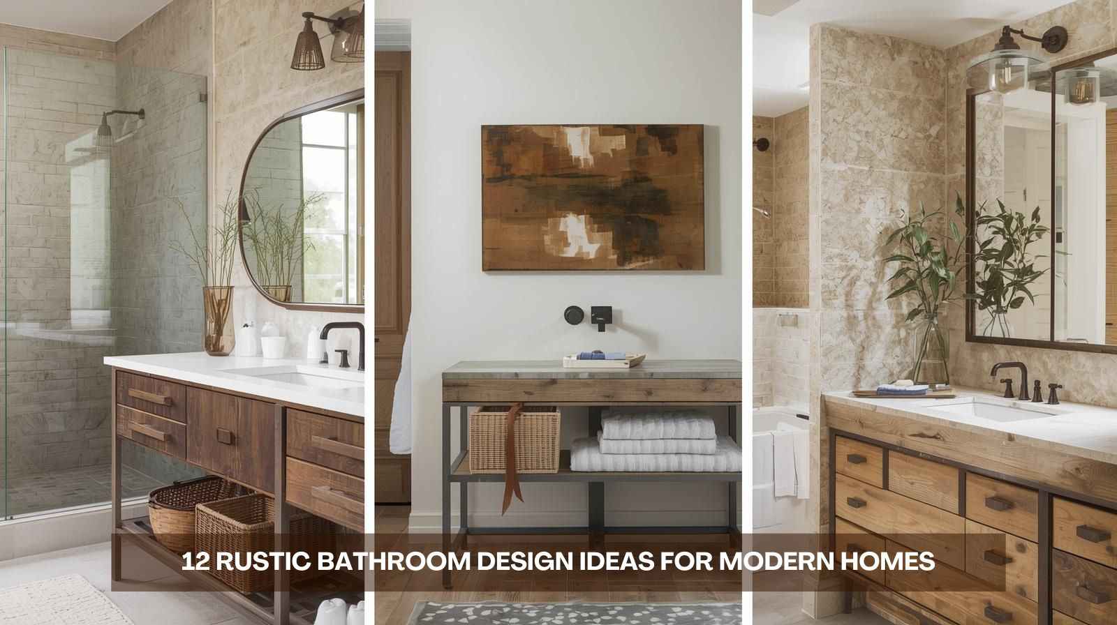 12 Rustic Bathroom Design Ideas for Modern Homes