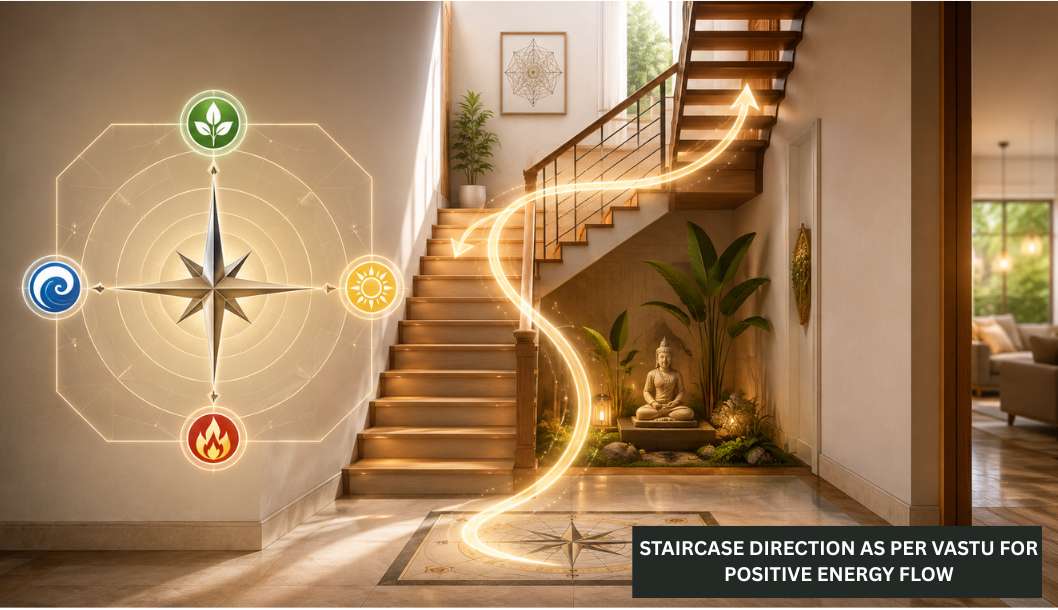 Staircase Direction as Per Vastu for Positive Energy Flow