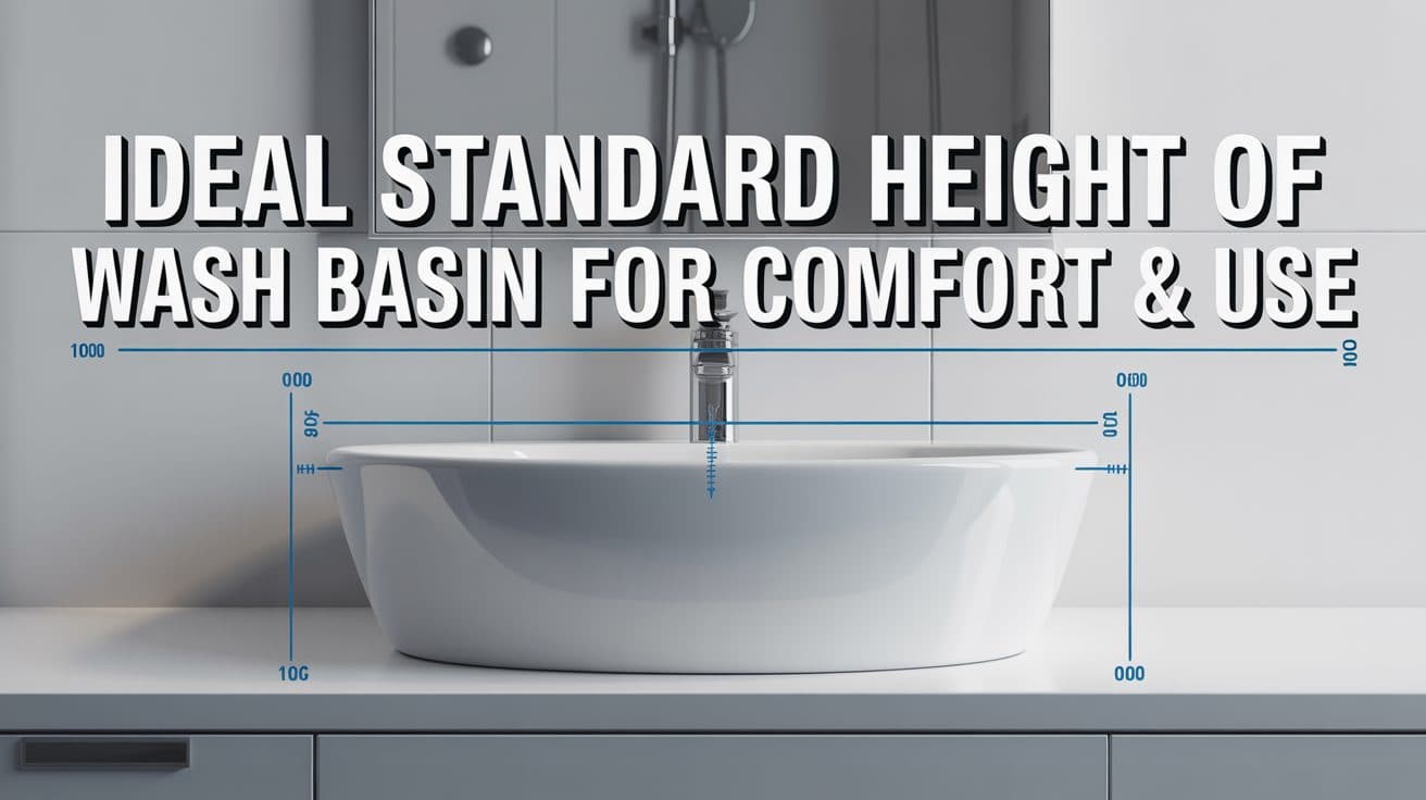 Ideal Standard Height of Wash Basin for Comfort & Use