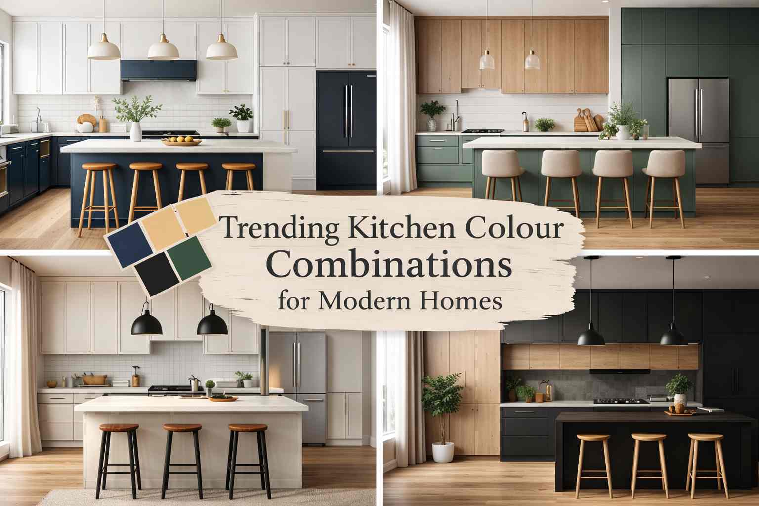 10 Trending Kitchen Colour Combinations for Modern Homes