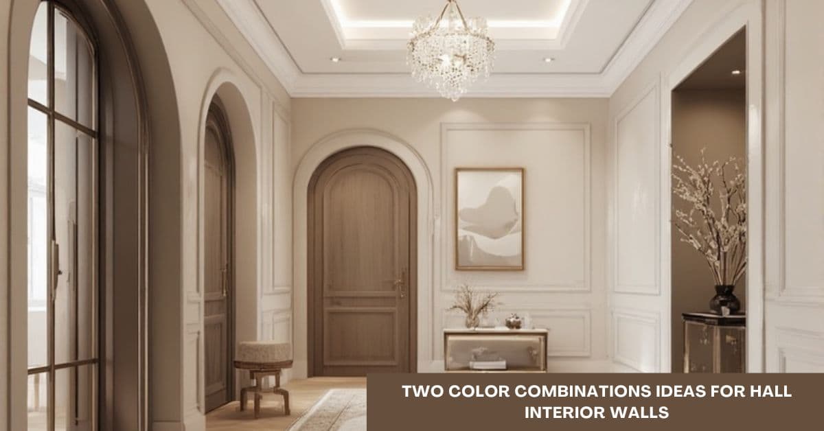 10 Two Colour Combinations Ideas for Hall Interior Walls