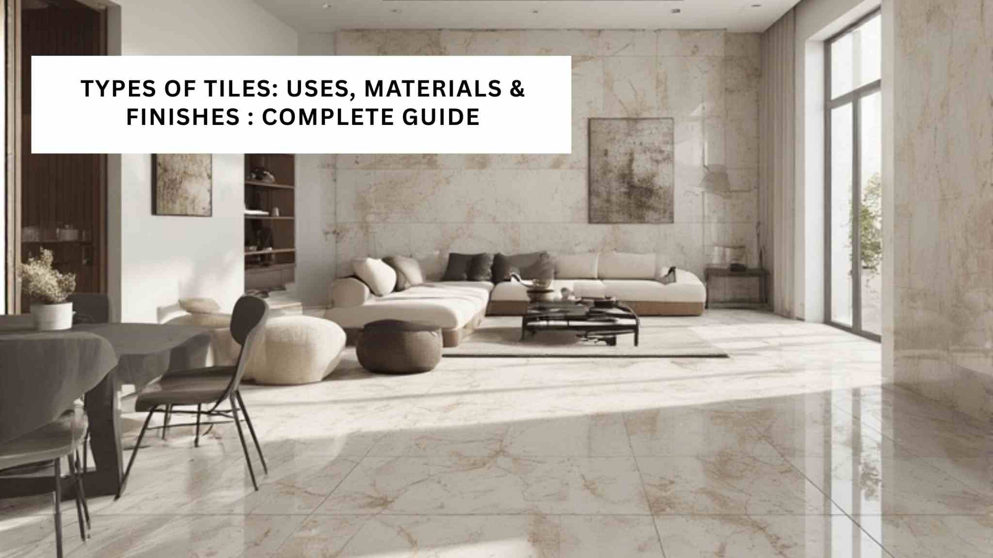 Types of Tiles: Uses, Materials & Finishes - Complete Guide