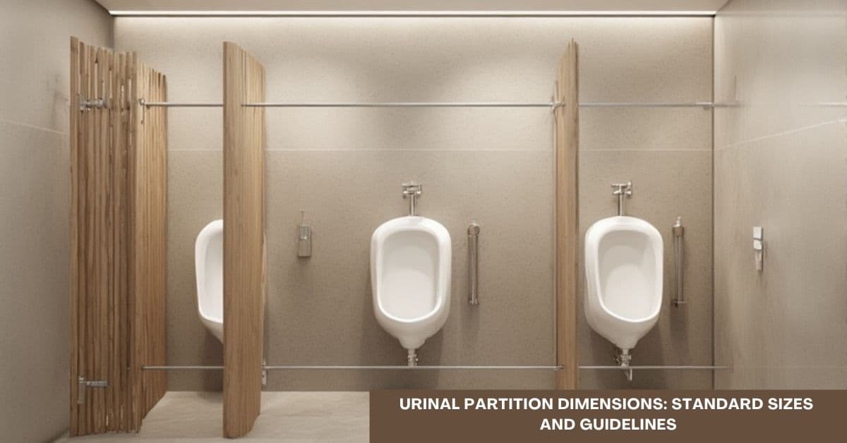 Urinal Partition Dimensions: Standard Sizes and Guidelines