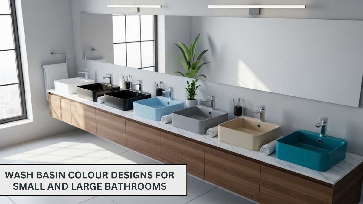 9 Wash Basin Colour Designs for Small and Large Bathrooms