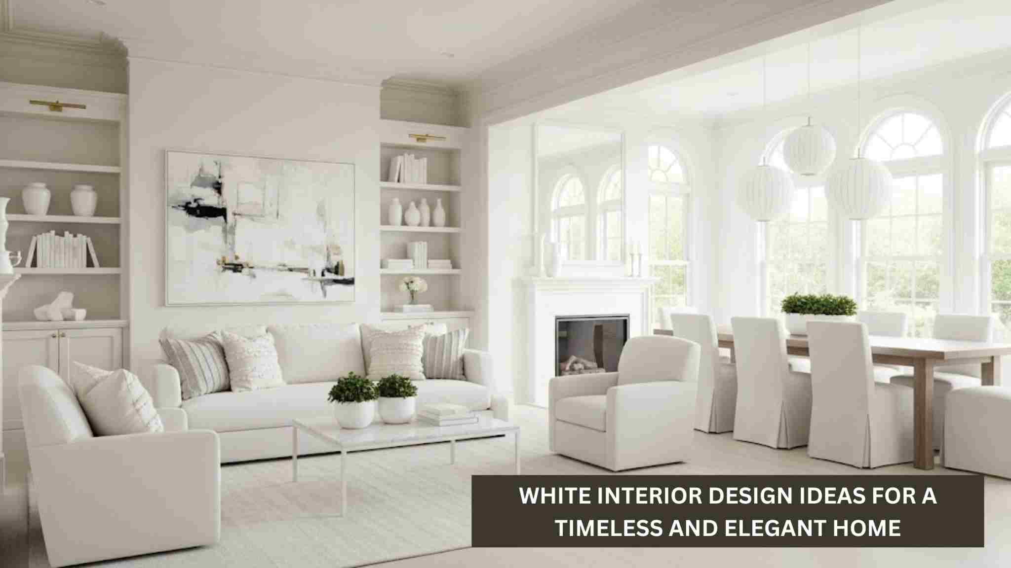 White Interior Design Ideas for a Timeless & Elegant Home