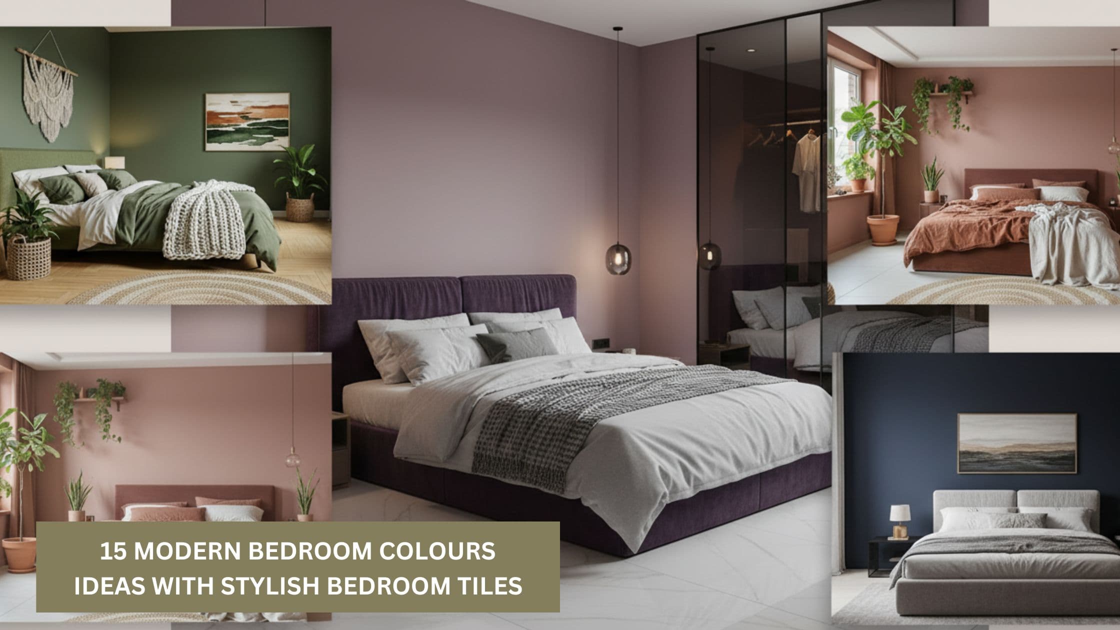 15 Modern Bedroom Colours Ideas With Stylish Bedroom Tiles