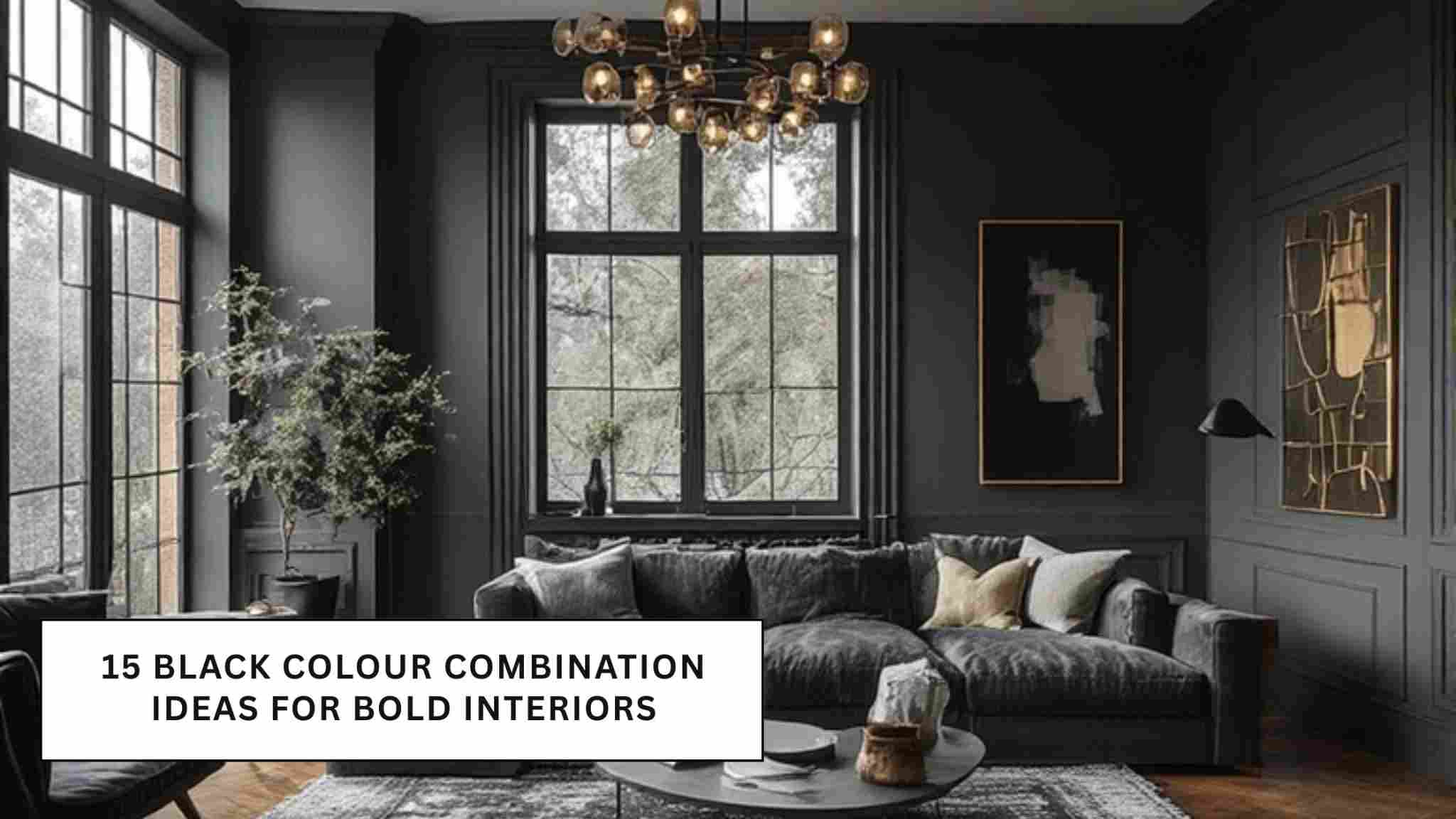 15 Black Colour Combination Ideas for Bold Interiors
