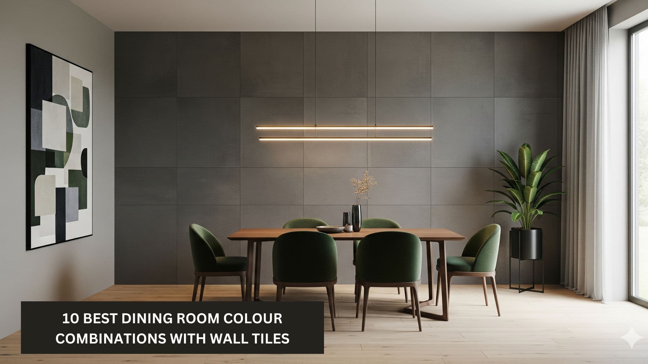 10 Best Dining Room Colour Combinations with Wall Tiles