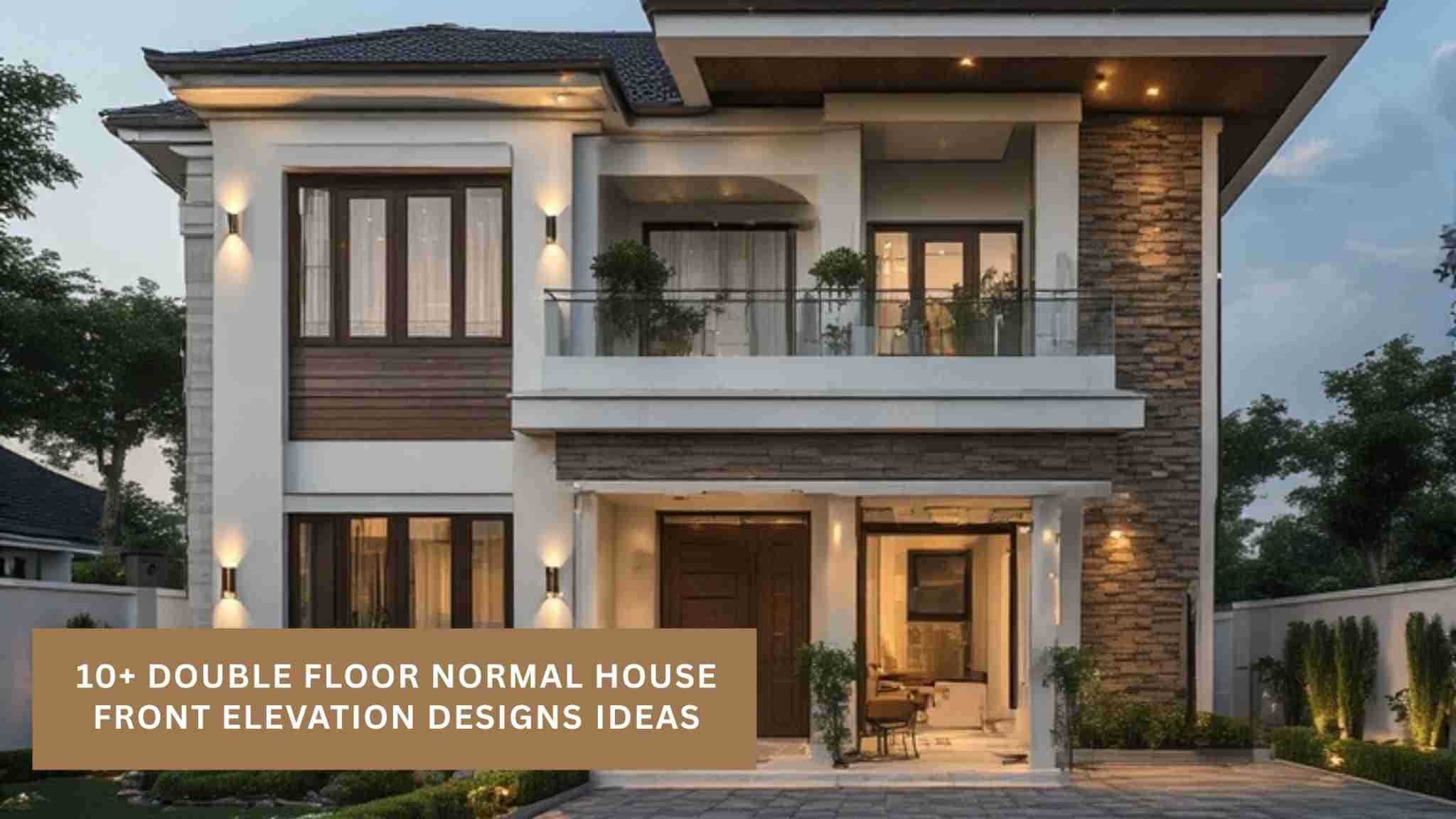 10+ Double Floor Normal House Front Elevation Designs & Tiles