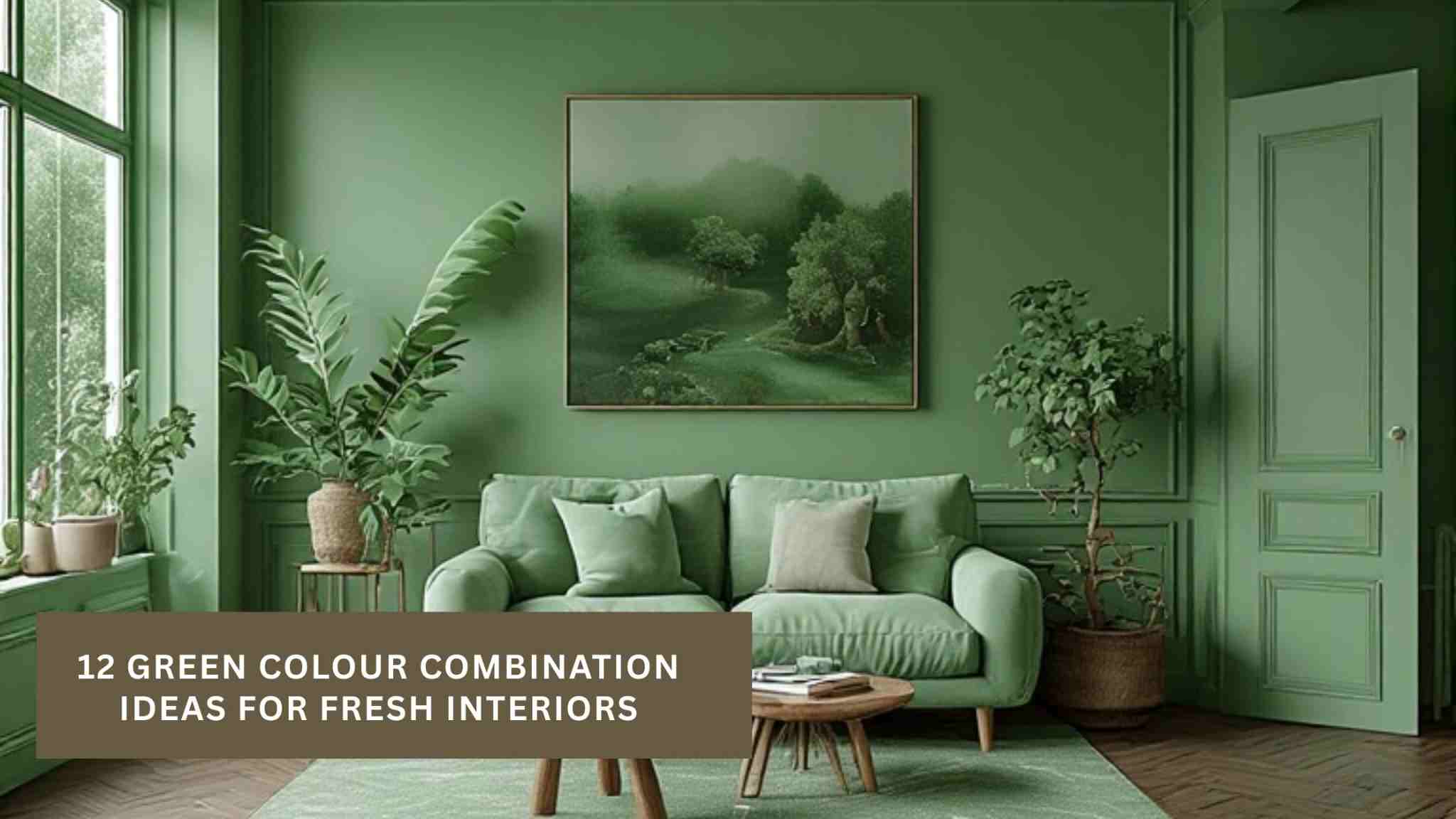 12 Green Colour Combination Ideas for Fresh Interiors