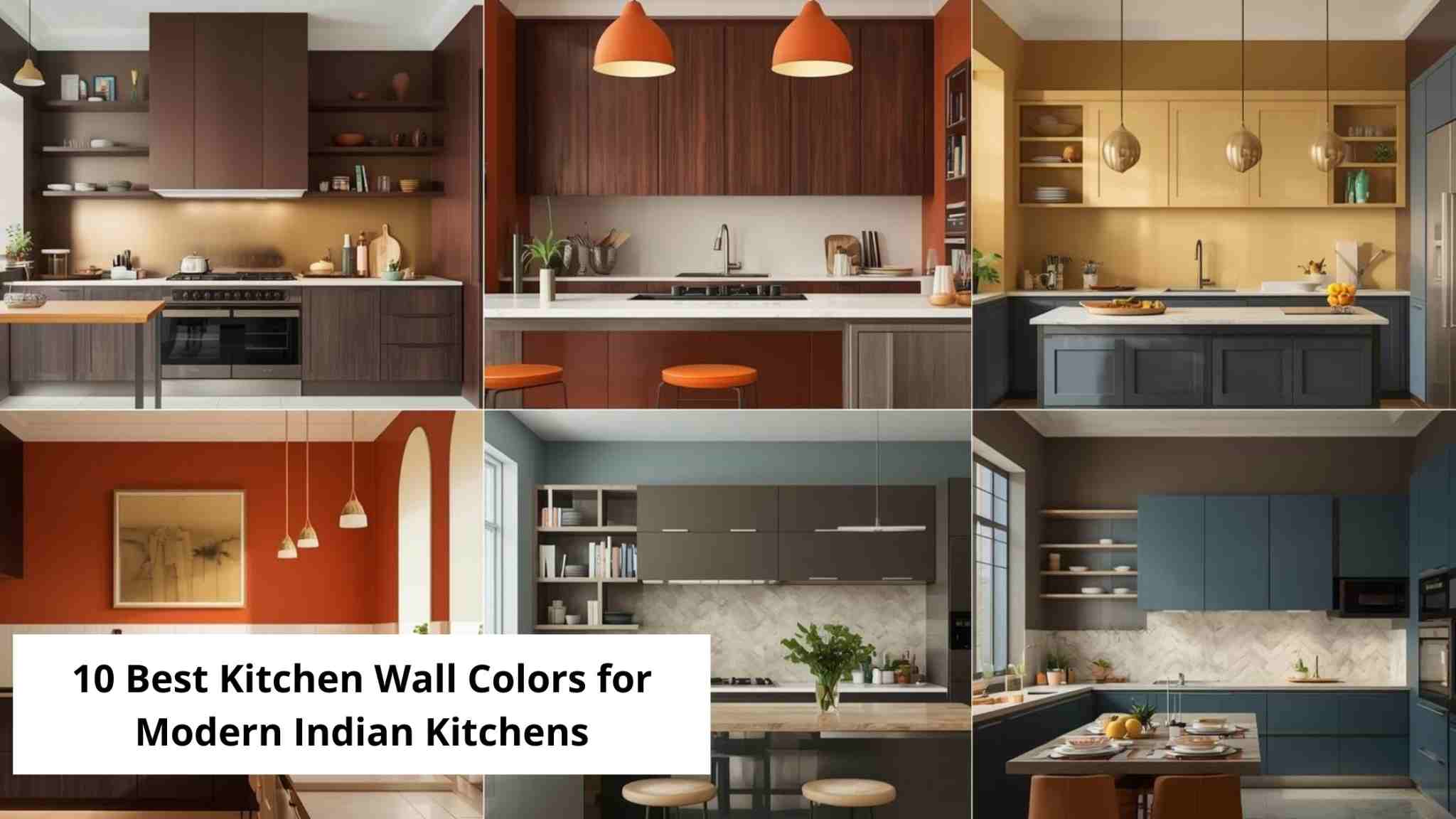 10 Best Kitchen Wall Colors for Modern Indian Kitchens